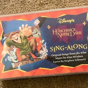 Disney's The Hunchback of Notre Dame movie soundtrack Sing-Along Cassette Tape